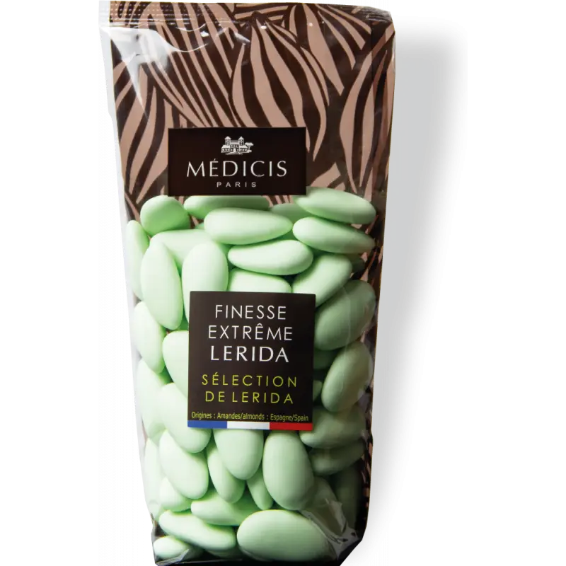 Dragées Amandes Lérida Blanc "Finesse Extrême" Médicis - Sachet 250g