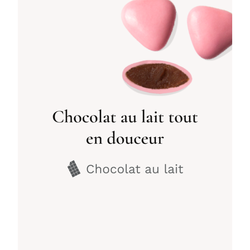 Médicis : Petits Cœurs Chocolat au Lait (250g)