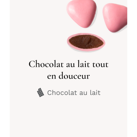 Médicis : Petits Cœurs Chocolat au Lait (250g)