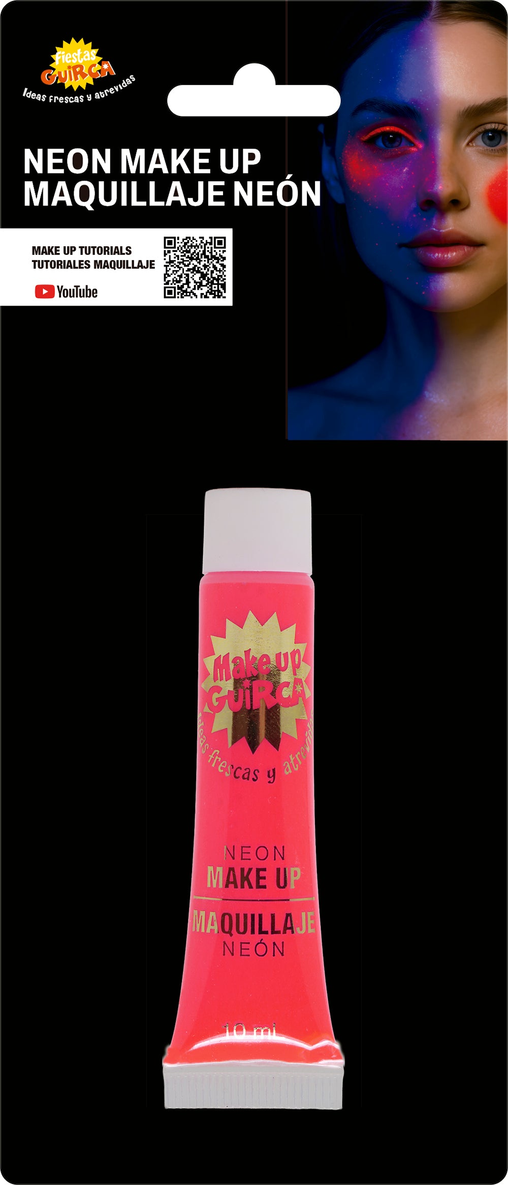 Maquillage fluo multicolore - Tube 10 ml