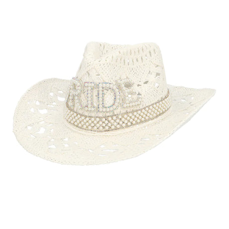 Chapeau de Cowboy Blanc "Summer Bride" – Accessoire Incontournable EVJF