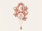 Bouquet de Ballons "Princesse & Rose Gold" - Anniversaire Fille - Livraison 06