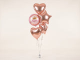 Bouquet de Ballons "Princesse & Rose Gold" - Anniversaire Fille - Livraison 06