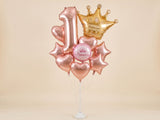 Bouquet de Ballons "Princesse & Rose Gold" - Anniversaire Fille - Livraison 06