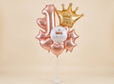 Bouquet de Ballons "Princesse & Rose Gold" - Anniversaire Fille - Livraison 06
