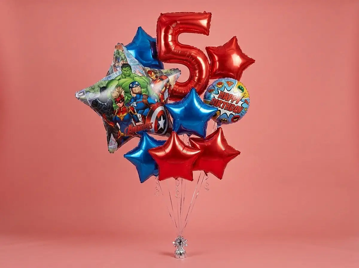 Bouquet de Ballons "Marvel Super-Héros" - Anniversaire Garçon - Livraison 06