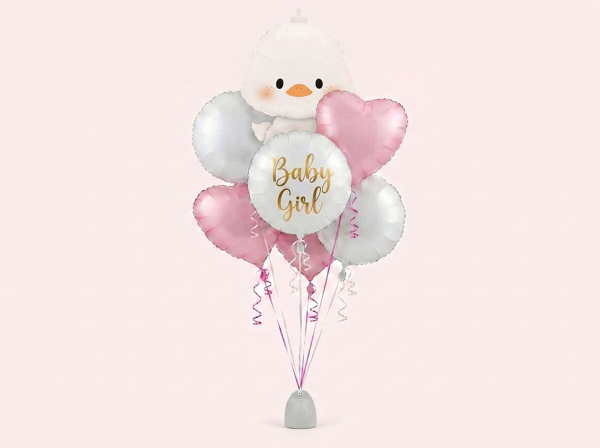 Bouquet de Ballons "Baby Girl" - Naissance Fille - Livraison 06