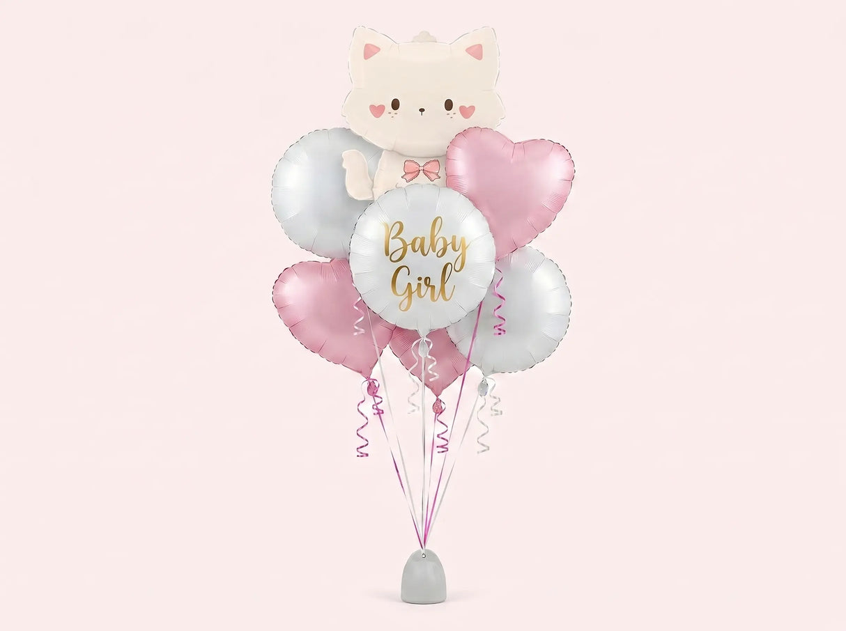 Bouquet de Ballons "Baby Girl" - Naissance Fille - Livraison 06