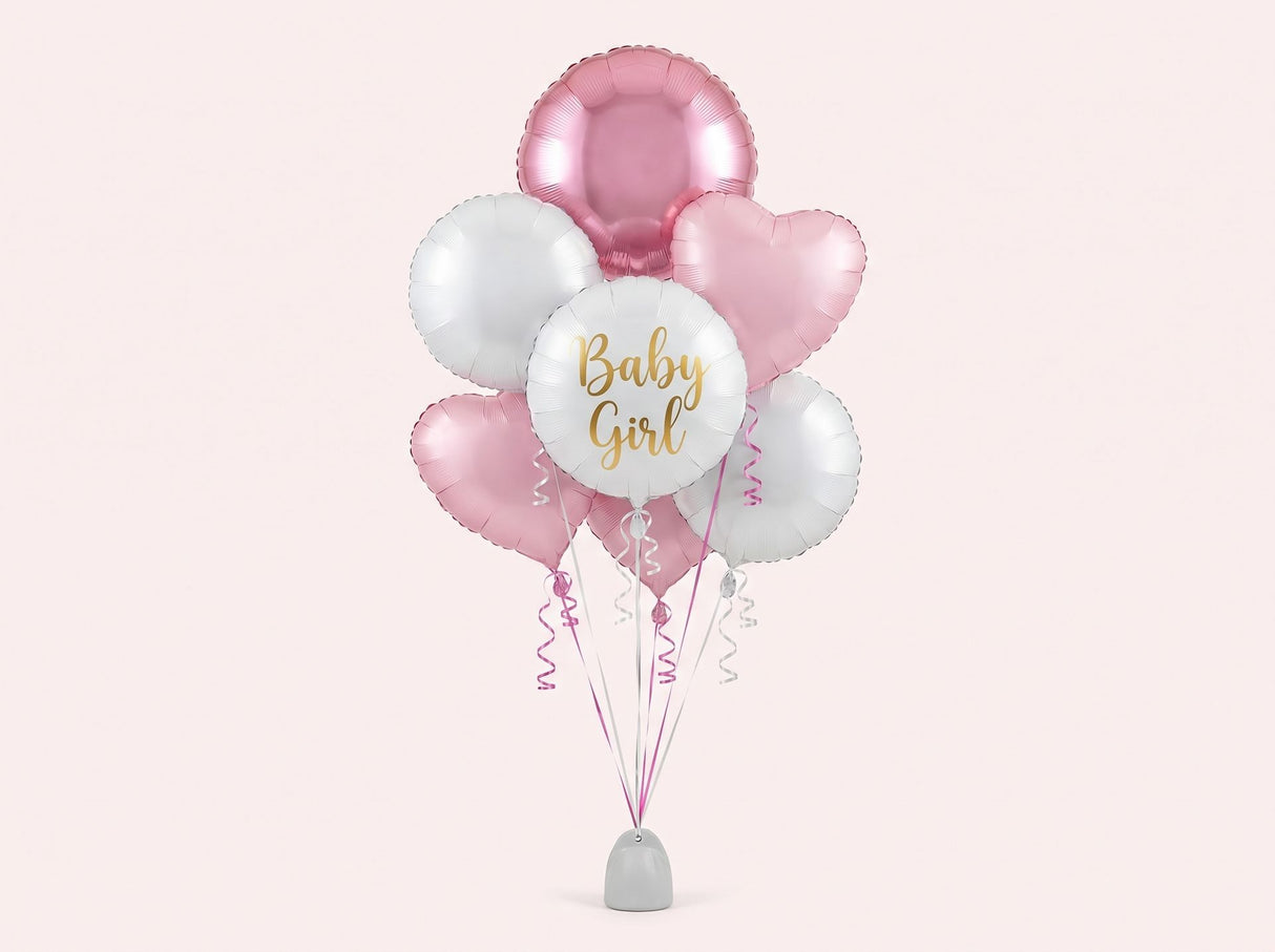 Bouquet de Ballons "Baby Girl" - Naissance Fille - Livraison 06