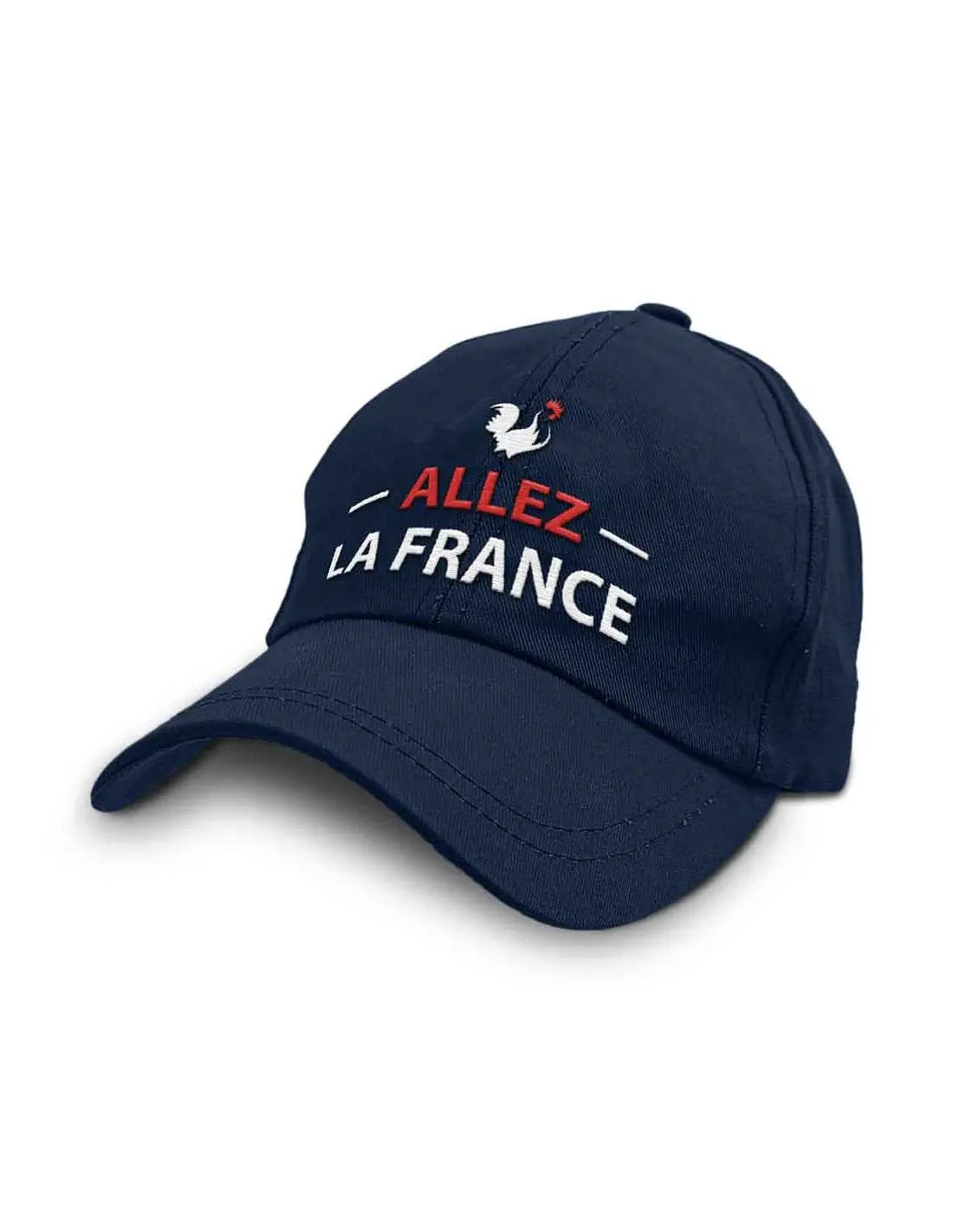 Casquette Bleu Marine Brodée "Allez La France" – Taille Réglable