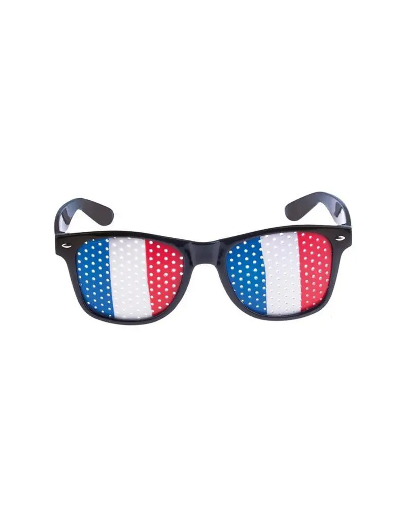 Lunettes de Supporter aux Couleurs de la France – Effet Perforé