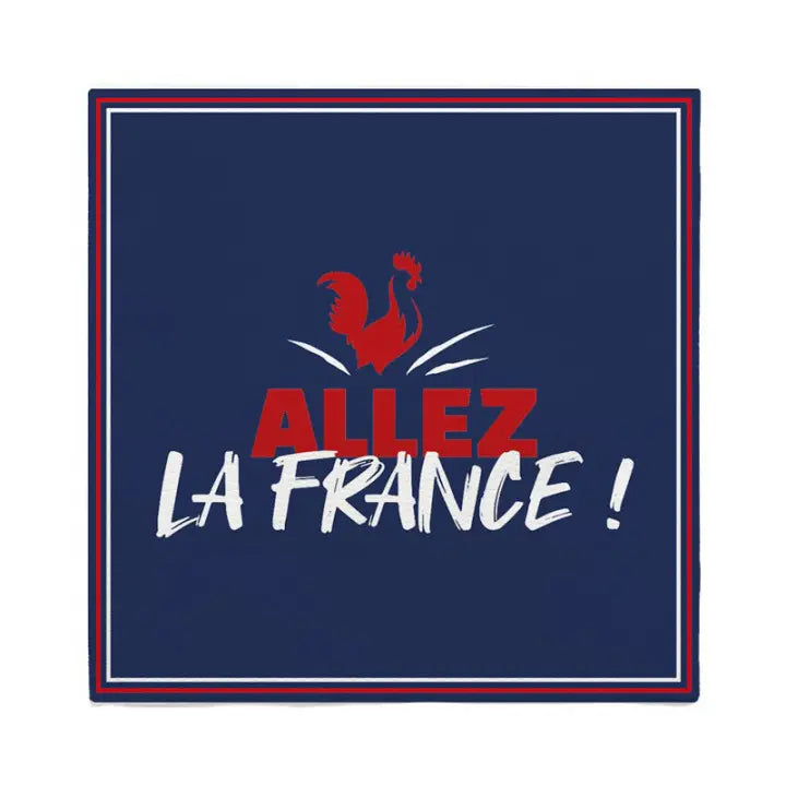 Lot de 10 Serviettes en Papier "Allez La France" – Décoration de Table
