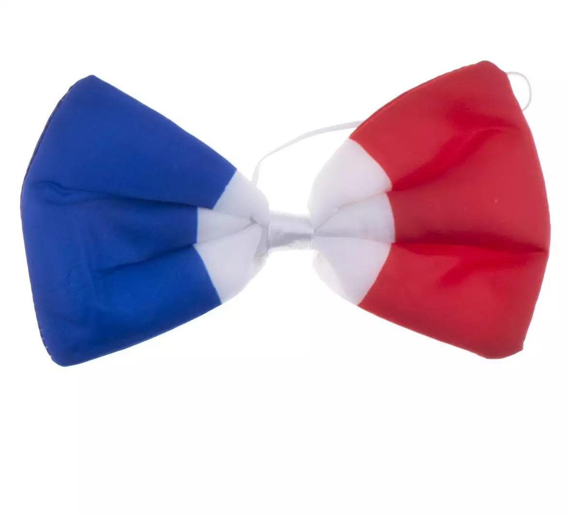 Nœud Papillon aux Couleurs de la France (12 cm) – Accessoire