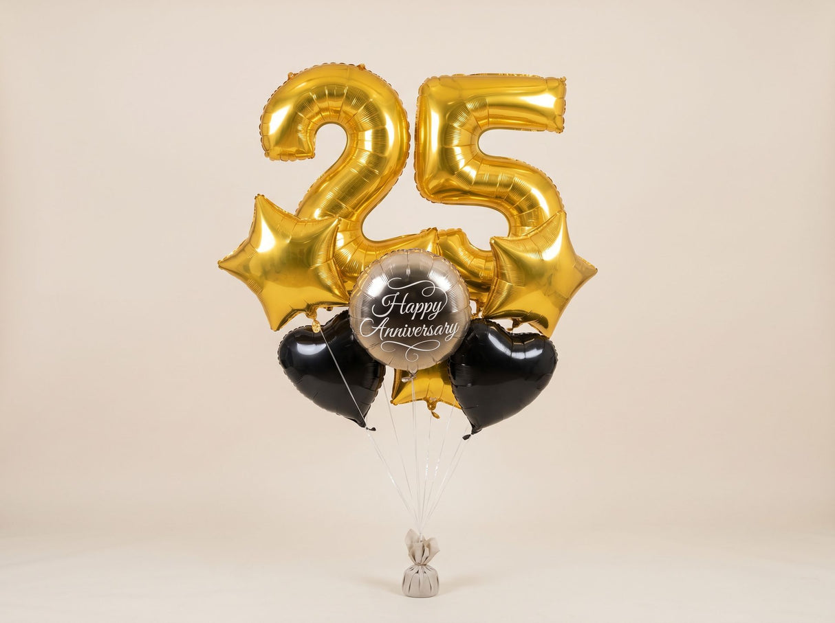 Bouquet de Ballons "Chic & Champagne" - Anniversaire Adulte - Livraison 06