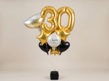Bouquet de Ballons "Chic & Champagne" - Anniversaire Adulte - Livraison 06