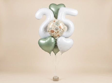 Bouquet de Ballons "Bohème & Sauge" - Anniversaire Adulte - Livraison 06