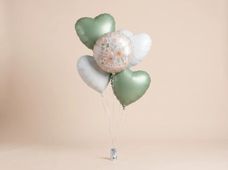 Bouquet de Ballons "Bohème & Sauge" - Anniversaire Adulte - Livraison 06