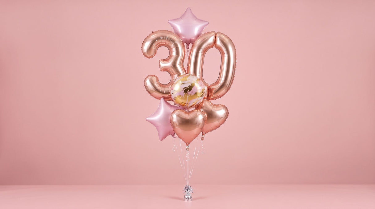Bouquet de Ballons "Paillettes & Glamour" - Anniversaire Adulte - Livraison 06