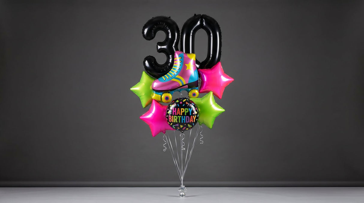 Bouquet de Ballons "Néon & Fluo" - Anniversaire Adulte - Livraison dans le 06