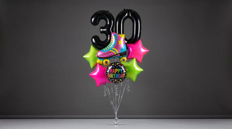 Bouquet de Ballons "Néon & Fluo" - Anniversaire Adulte - Livraison dans le 06