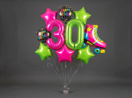 Bouquet de Ballons "Néon & Fluo" - Anniversaire Adulte - Livraison dans le 06