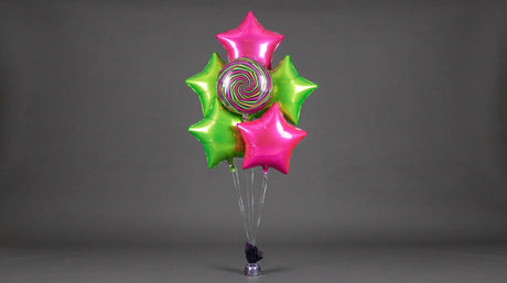 Bouquet de Ballons "Néon & Fluo" - Anniversaire Adulte - Livraison dans le 06