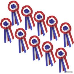 Lot de 10 Cocarde tricolore 5cm x 10