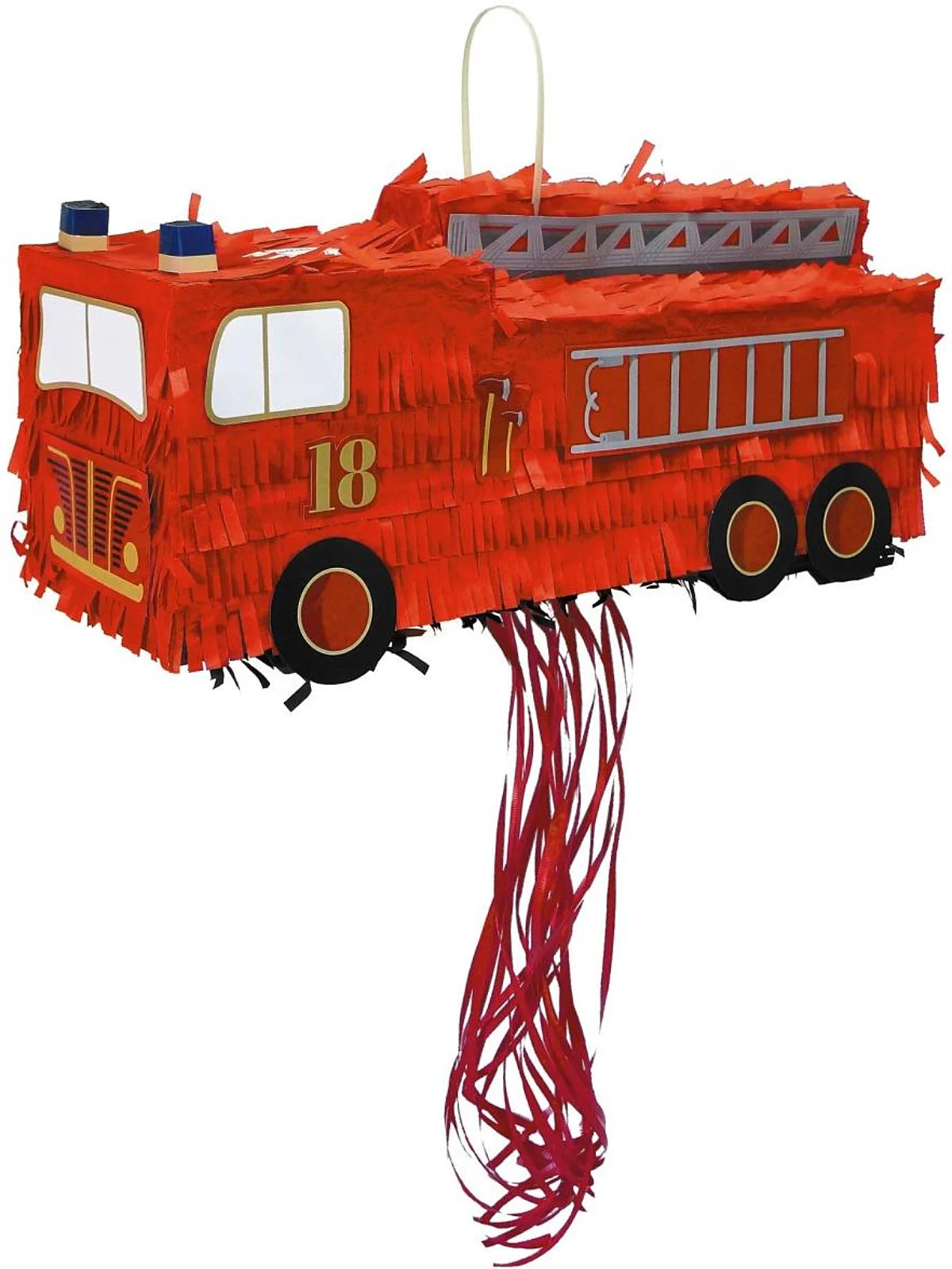 Piñata Silhouette « Camion de Pompier » – En route pour une mission festive et héroïque !