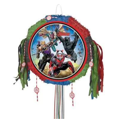 Piñata Tambour « Avengers » à tirer (Diamètre 45 cm) – L'alliance des super-héros pour une fête épique !