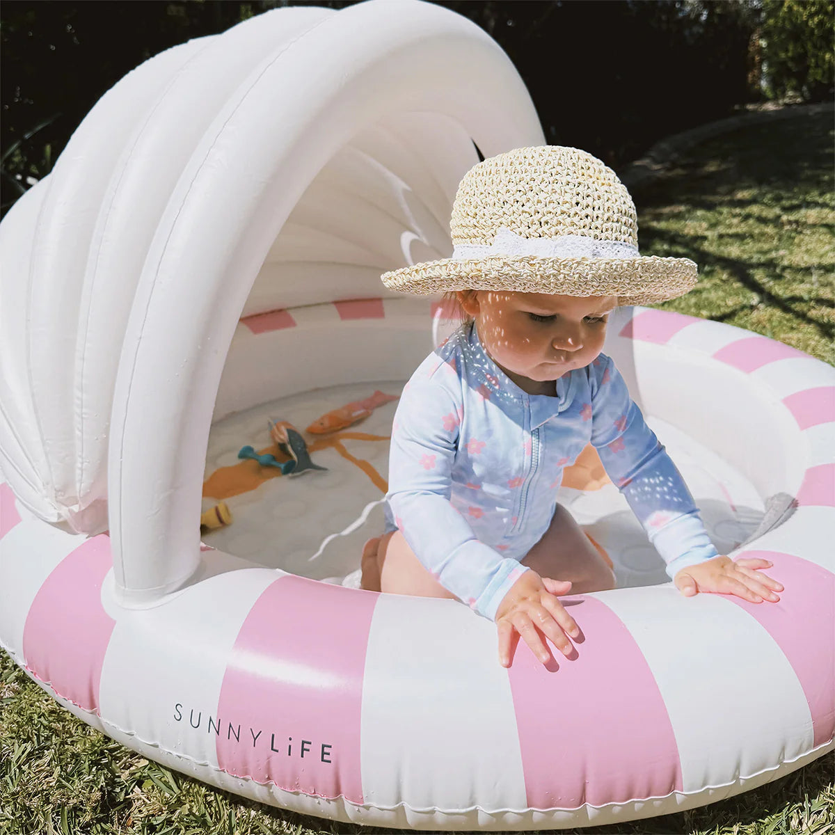 Piscine Gonflable Enfant avec Parasol "Cotton Candy Cherry" – SunnyLife