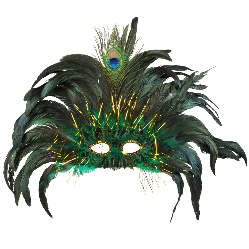 Masque Loup Peacock Queen Éléganza
