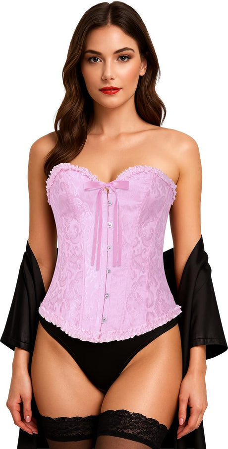 Corset Rose Adulte – Pièce Forte du Bal Rose