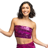 Top Sparkle Rose – Haut Pailleté Rose Vif