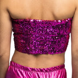 Top Sparkle Rose – Haut Pailleté Rose Vif