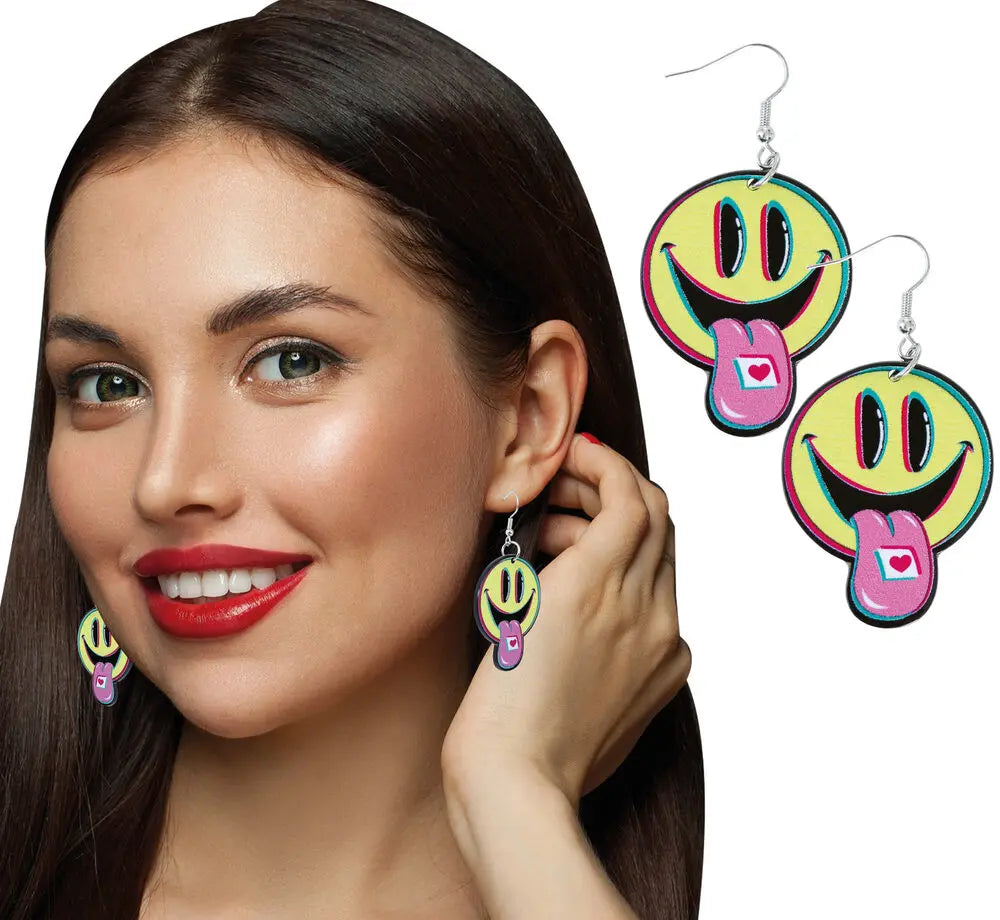 Boucles d'Oreilles Acide Happyface