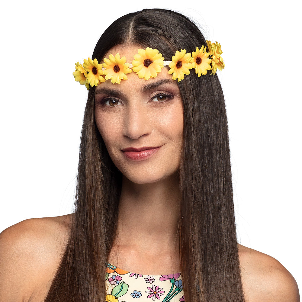 Bandeau Tournesols Jaune – Accessoire Déguisement Floral & Fête Été