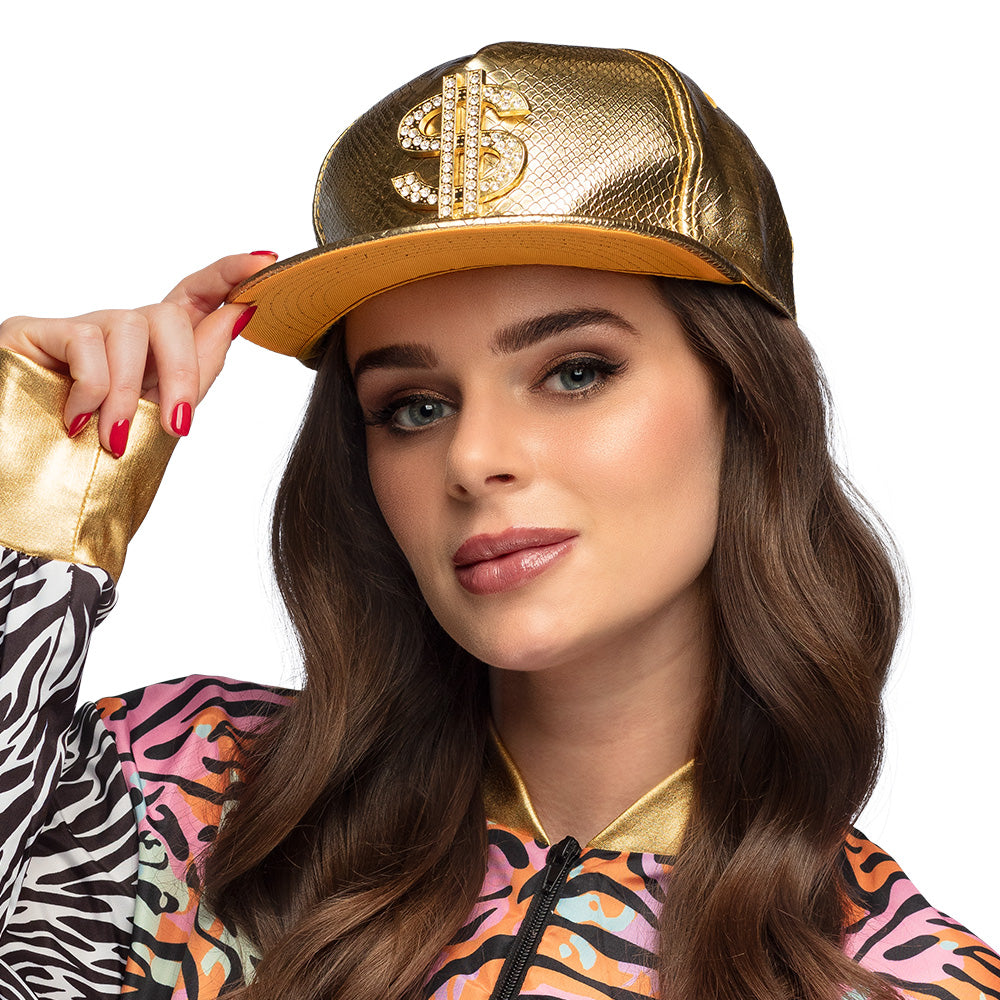 Casquette Money Maker Or – Accessoire Déguisement Haut de Gamme & Soirée Costumée
