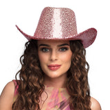Chapeau Cowboy Pailleté Rodeo Party (Argent, Or ou Rose) – Soirée Western & Bal Costumé
