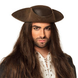 Chapeau Tricorne Pirate Brun – Déguisement Pirate & Soirée Western Adulte
