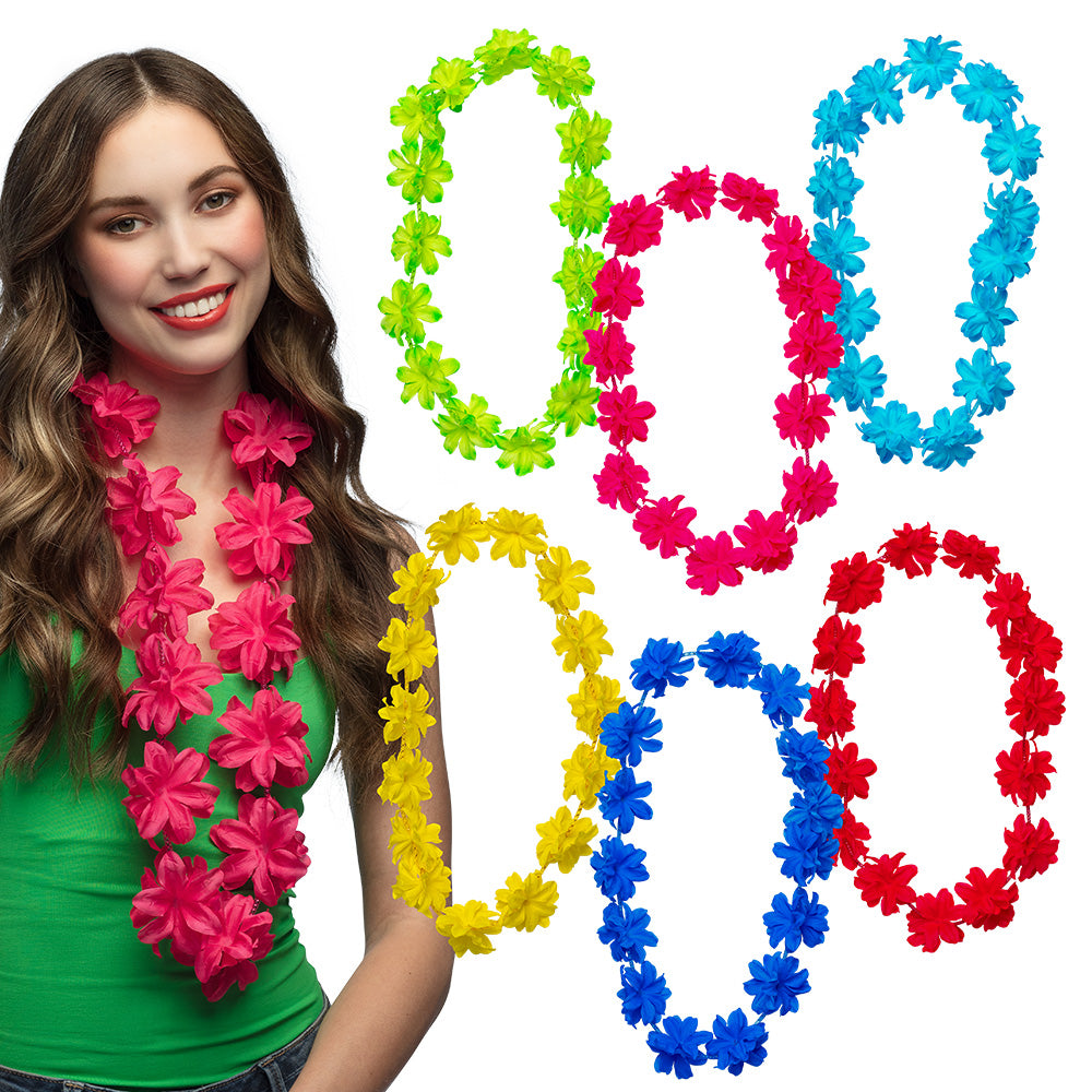 Collier Hawaïen Aloha Assorti – Accessoire Déguisement Tropical & Fête Été