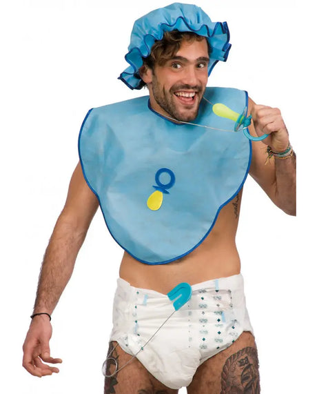 Costume Bébé Adulte Rose ou Bleu – Déguisement Humoristique & Soirée Costumée