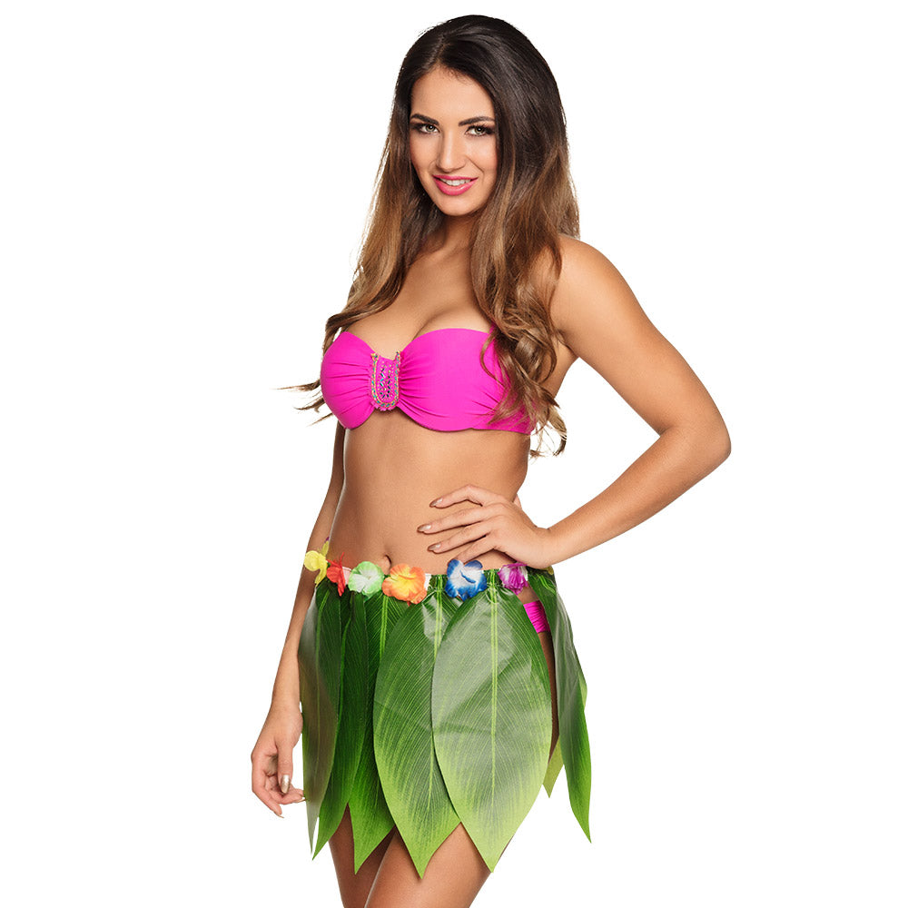Jupe Hawaïenne 40 cm Femme – Déguisement Tropical & Fête Été