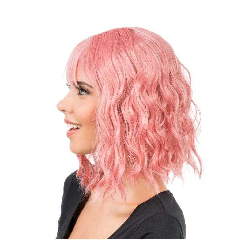 Perruque Courte Ondulée avec Frange – 4 Coloris au Choix pour Soirée Costumée