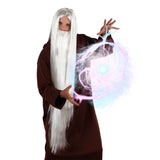 Perruque Magicien avec Barbe – Déguisement Sorcier Halloween & Carnaval