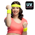 Set 3 Bandeaux Éponge Noir ou Jaune Fluo – Accessoire Soirée Fluo & Festival