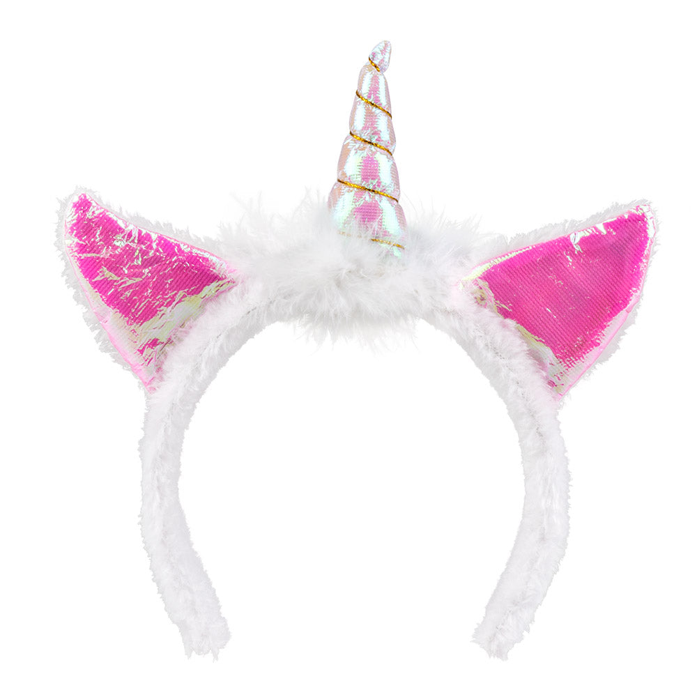 Tiare Holographique Licorne – Accessoire Déguisement Licorne & Soirée Fluo