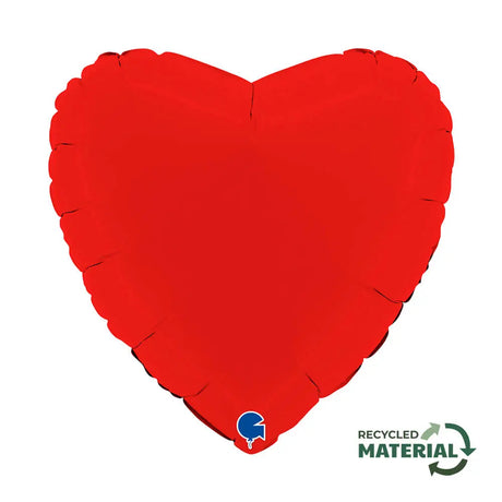 Ballon Cœur Mat 14" – Gonflage Hélium en Boutique sur la Côte d'Azur
