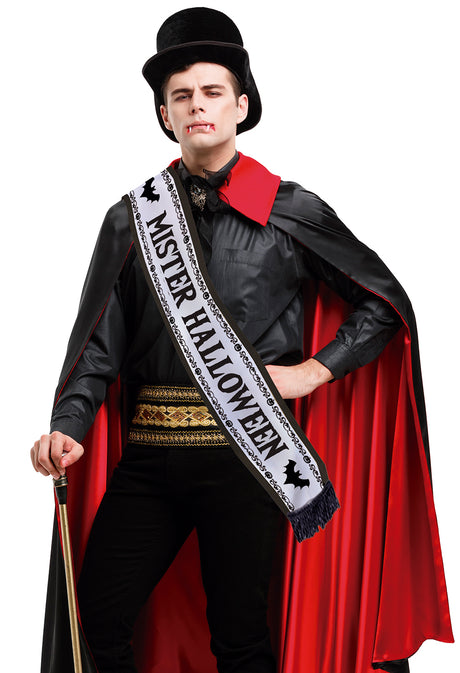 Bande Mister Halloween – Accessoire Blanc pour Soirée Déguisée