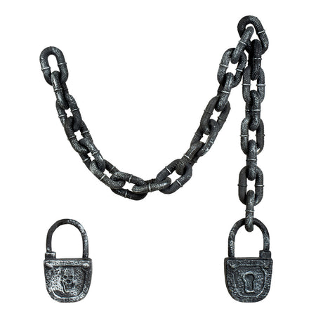 Collier Donjon avec serrure - Accessoire Halloween