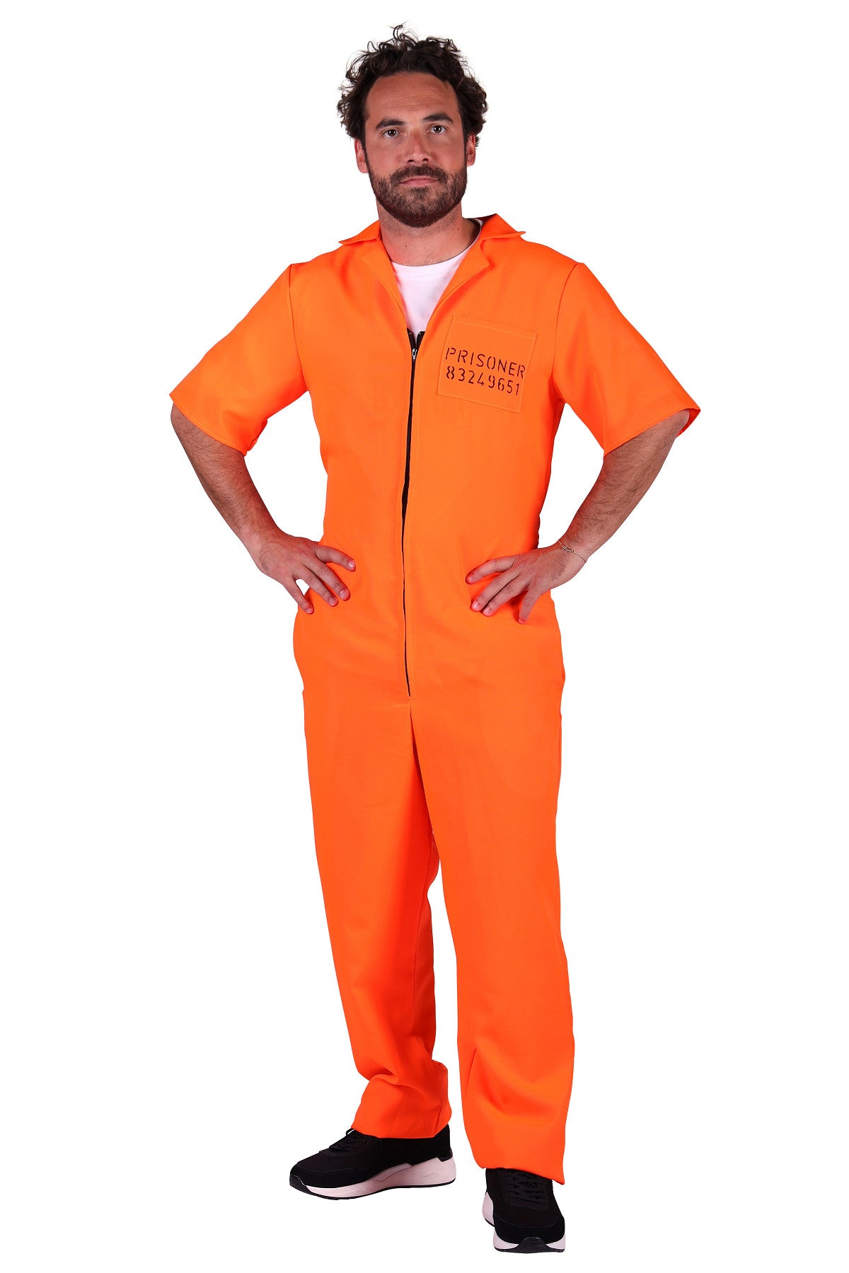 Combinaison Prisonnier Orange Tailles S à XL – Halloween et EVG